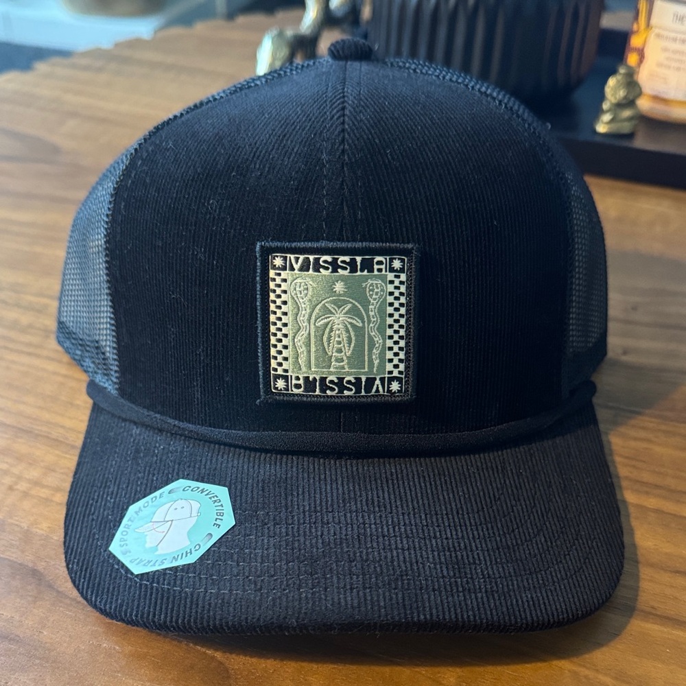 VISSLA Black cord Cap